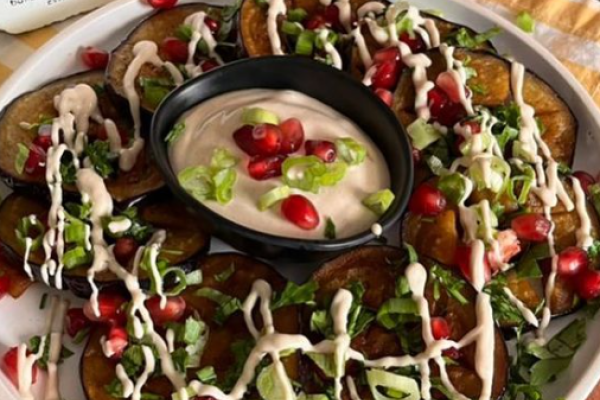 باذنجان بالطحينة